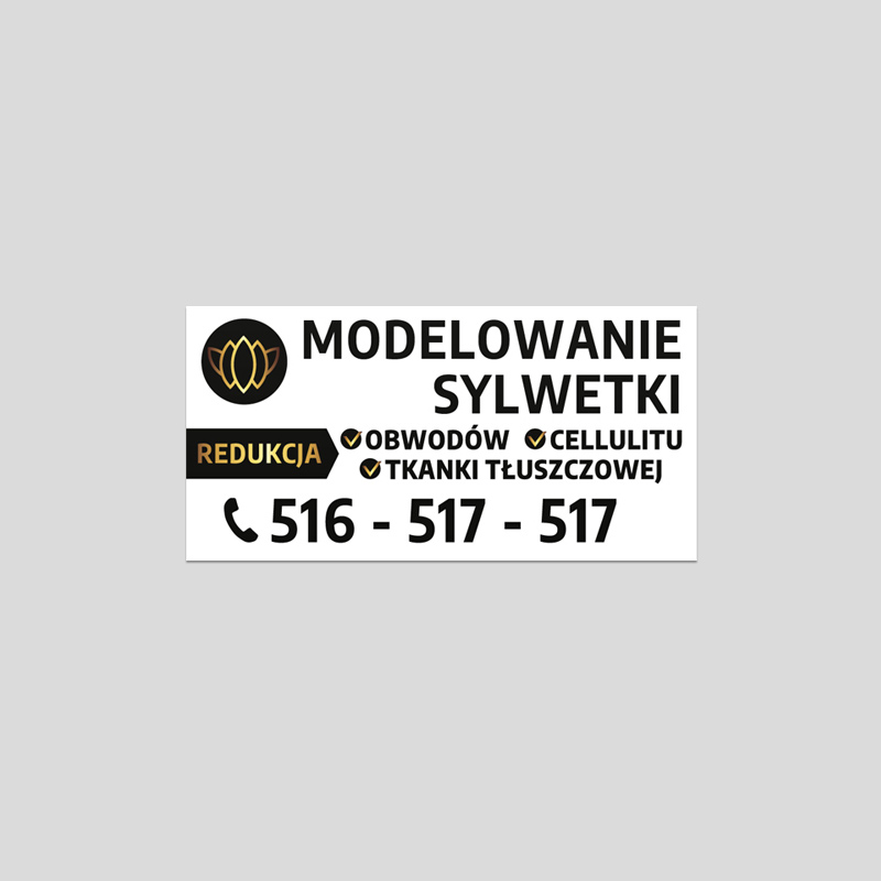 Projekt banera dla firmy kosmetycznej Jelenia Góra, Wrocław, Bolesławiec, Legnica